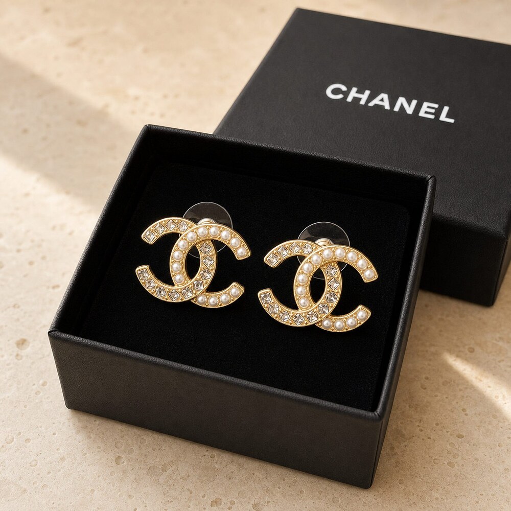 CHANEL Classic Parisian Earrings Style 2 | New with Box - Picture 2 of 9